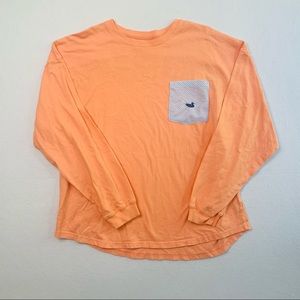 Southern Marsh Sear Sucker Print Long Sleeve Tee